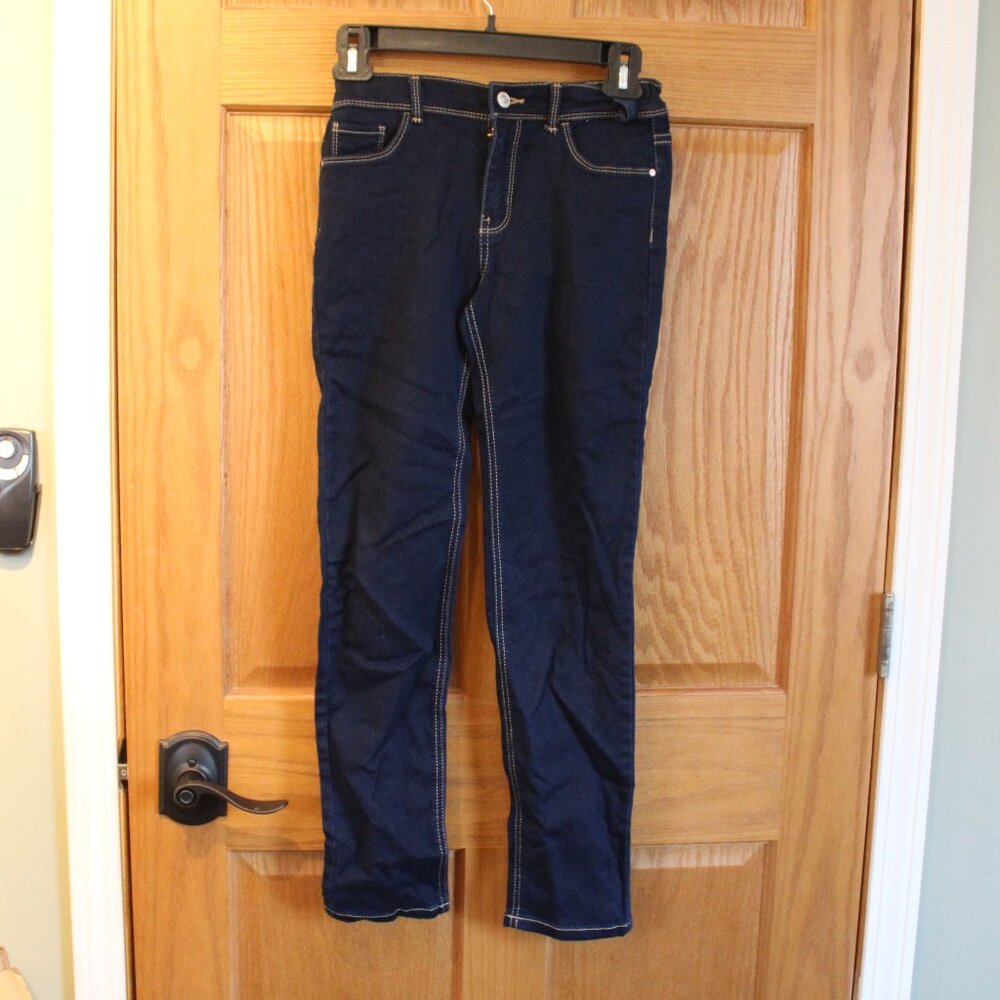 Jordache Dark Wash Skinny Jean Jeggings - Size 14 - Adjustable Waist